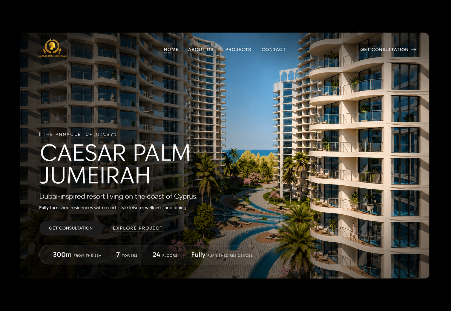 Caesar Palm Jumeirah project preview image.